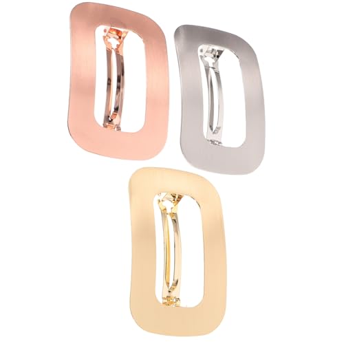 WRITWAA 3stücke Frühlings-haarspange Für Frauen Geometrische Barrettes Haarschmuck Aus Einfache Haar Clips Für Mädchen Modisches Design Nicht Beschädigend von WRITWAA