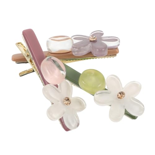 WRITWAA 3 Stück Teiliges Kleine Haarklammern mit Durchscheinenden Blumen Rutschfeste Entenmaul-form Multifunktionale Haarspangen für Damen und Mädchen Stilvolles Styling für Alltag und WRITWAA 3 Stück Teiliges Kleine Haarklammern mit Durchscheinenden Blumen Rutschfeste Entenmaul-form Multifunktionale Haarspangen für Damen und Mädchen Stilvolles Styling für Alltag und von WRITWAA