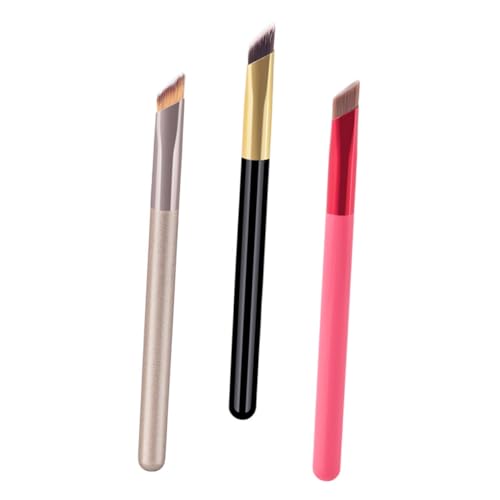 WRITWAA 3 Stück Teiliges Make Up Pinselset für Augenbrauen und Lidschatten Professionelle Schminkpinsel und Einfach zu Verwenden und Tragbar für Zuhause und Beauty Salon von WRITWAA