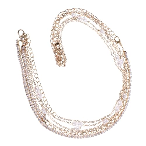 WRITWAA 3 Stück Teiliges Perlen Bauchketten Taillenkette für Damen Vielseitiger Körperschmuck für Kleider Strand und Party Verstellbare Leichte Körperkette im Boho Stil von WRITWAA