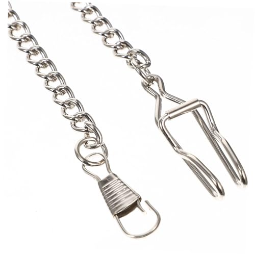 WRITWAA 3 Stück Teiliges Taschenuhr Ketten aus Metall in Silber Gold und Wolfram Robuste Jeans Geldbörsenkette Vintage Stil Leichte Langlebige Hosenkette für Herren und Damen von WRITWAA