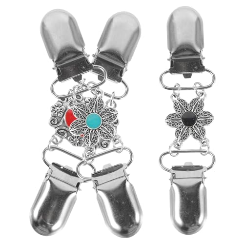 WRITWAA 3 Stück Vintage Strickjacken Clips Retro Pullover Verschluss für Damen Vielseitige Broschen für Sweater Kleider Schals Einfache Anwendung Eleganter Look für Festliche Anlässe von WRITWAA