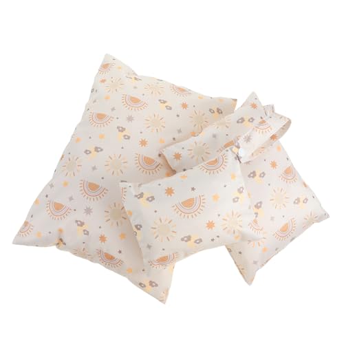 WRITWAA 3 Teiliges Make Up Täschchen Für Unterwegs Tragbarer Kosmetik Organizer Mit Griff Und Reißverschlusstasche Für Toilettenartikel Und Beauty Accessoires Rosa Hellgelb von WRITWAA