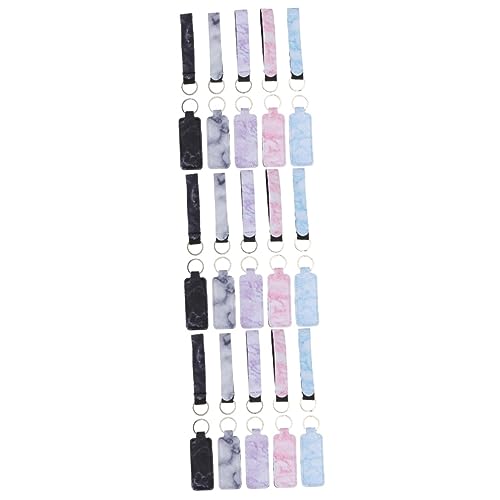 WRITWAA 30stücke Teiliges Neopren Lippenstift Praktischer Schlüsselanhänger Mit Buntem Design Für Reisen Camping Und Alltag Vielseitig Für Lippenpflegeprodukte Und Schlüssel von WRITWAA