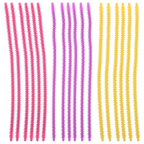 WRITWAA 30 Stück Dauerwellenstäbe: Lockenwickler aus Silikon, flexible Lockenstäbe, hitzebeständige Lockenwerkzeuge für Männer und Frauen, enge Locken, Zöpfe und kurzes Styling von WRITWAA