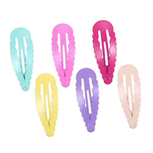 WRITWAA 30 Stück Haarschmuck für Mädchen Einfache Haarspangen in Bonbonfarben Tropfenform Clips für Festivals und Schulaktivitäten Strapazierfähige Haarnadeln für Kinder von WRITWAA