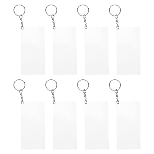 WRITWAA 30 Stücke Acryl Keychain Bord Schlüsselring Details Design Feine Handwerkskunst Rucksack Decor Keychain von WRITWAA