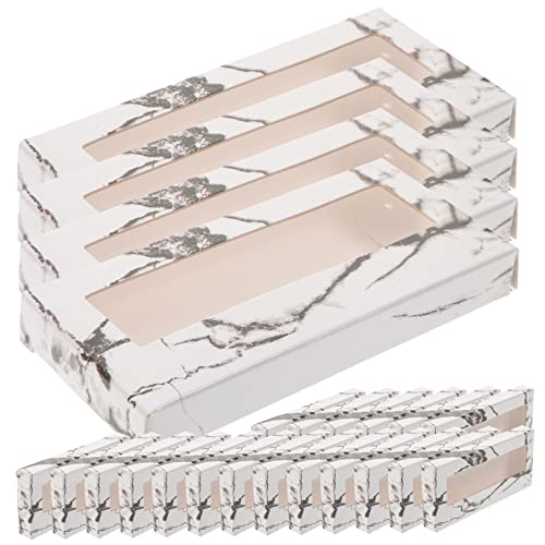 WRITWAA 30stücke Wimpernetui Für Falsche Wimpern Leere Wimpernaufbewahrungsbox Transparente Wimpernbox Wimpernorganizer Aus Papier Falsche Wimpern Verpackung Box von WRITWAA