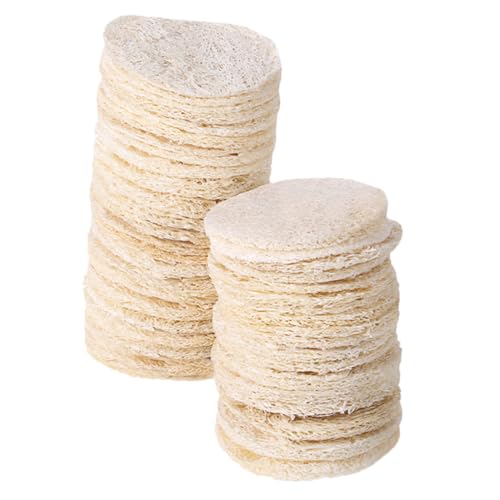 WRITWAA 36stücke Peeling Luffa Schwamm Pads Körper Schrubber Peeling Luffa Pads Make up Entferner Gesichtsreinigungs Badeschwamm Für Tägliche Tiefenreinigung von WRITWAA