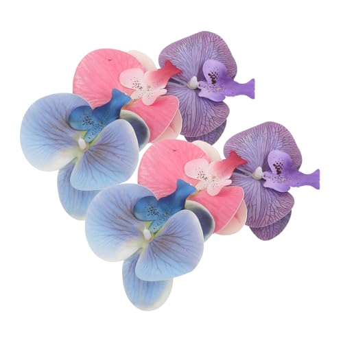 WRITWAA 3Paar Orchideen Schuhclips Blumen Schuhschmuck Damen Dekorative Sandalen Clips Atmungsaktiv Strapazierfähig für Sommer Strand Hochzeit Party von WRITWAA