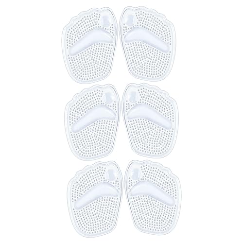 WRITWAA 3paare Selbstklebende Schuh-vorfußpolster Rutschfeste Vorfußkissen Für High Heels Schuheinlagen Mit Halterung Für Damen Herren Fußschutz-einlegesohlen von WRITWAA