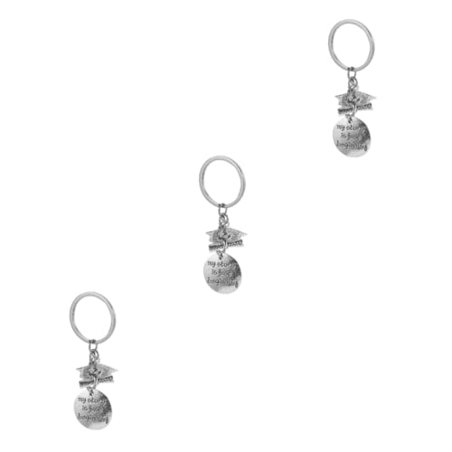 WRITWAA 3St Abschluss Schlüsselanhänger khimar Hijab schlüsselanhänger mit Gravur Jahrgang Abschlussgeschenke für Schlüsselanhänger für Mama Hängende Verzierung für Taschen Taschenanhänger von WRITWAA