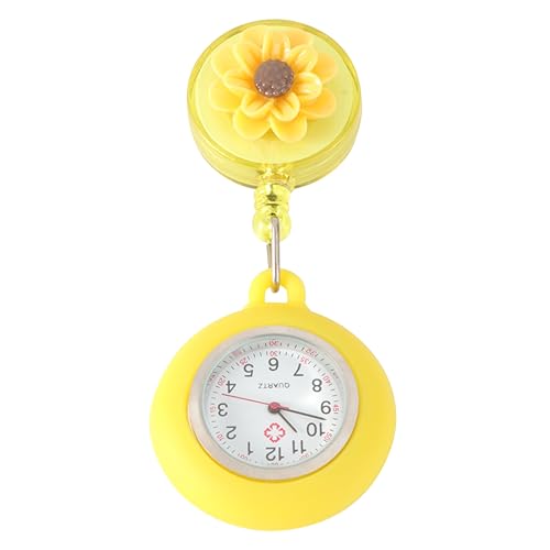 WRITWAA 3St Krankenschwester Uhr Herren Digitaluhren Damenuhren für Damen Digitale Uhren kinderuhren Armbanduhr Kinder Armbanduhr Herren Taschenuhr Schwesternuhren für Damen Yellow von WRITWAA