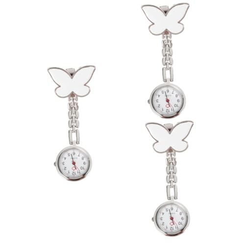 WRITWAA 3St Schwesterntisch Clip-Krankenschwesteruhr Frauen Krankenschwester Uhr spangenuhr uhrenkette Taschenuhren für Herren Anschauen hängende Krankenschwestern beobachten Ansteckuhr von WRITWAA