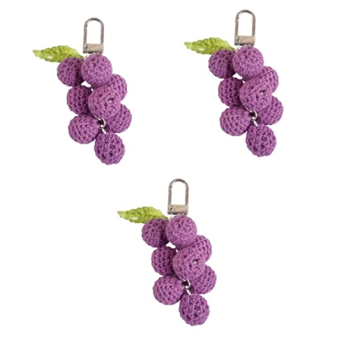WRITWAA 3stücke Keychain Kreatives Pendant Für Taschen Handys Und Schlüssel Leicht Langlebig Und Auffällig Perfektes Für Frauen Und Mädchen Ohrhörerhülle von WRITWAA