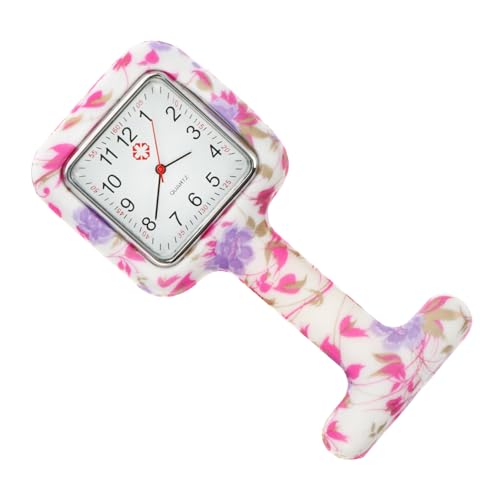 WRITWAA 3St Taschenuhr Health Watch bescherung Weihnachten replicas Watches mannergeschenk Weihnachten Ansteckuhr aus zweiter Hand hängende Uhr Mädchen sehen Studentenuhr Kieselgel Weiß von WRITWAA