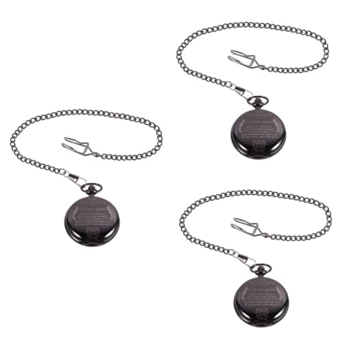 WRITWAA 3St Taschenuhr Loungewear Freizeitkleid amafizit smartwatch herrenarbanduhr wheinatsgeschenke Herrenuhr Uhrkette Mechaniker- mechanische Tasche Uhren hängende Uhr Quarz von WRITWAA