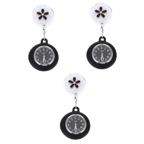 WRITWAA Uhr Zum Anstecken 3st Taschenuhr Einziehbare Krankenschwester Männer Medical Watch Freundinnen Krankenschwester Herrenuhren Geburtstagsgeschenk Brustuhr Zinklegierung Pflegeuhr von WRITWAA