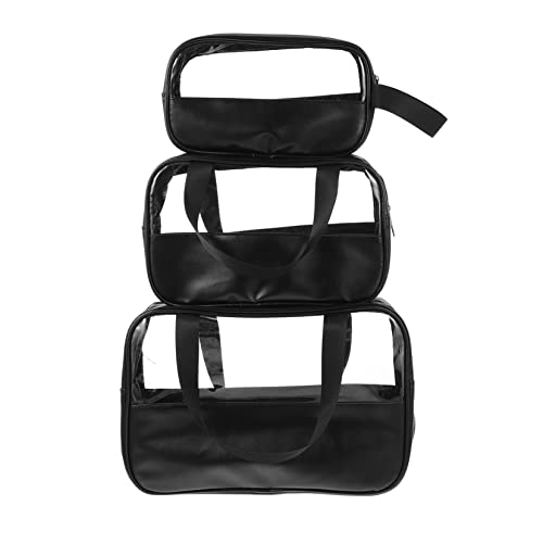 WRITWAA 3Stücke Großes aus Wasserdichten Kulturtaschen für Damen Durchsichtige Reisekosmetiktasche aus Strapazierfähigem für Reisen Fitness und Camping Praktischer von WRITWAA