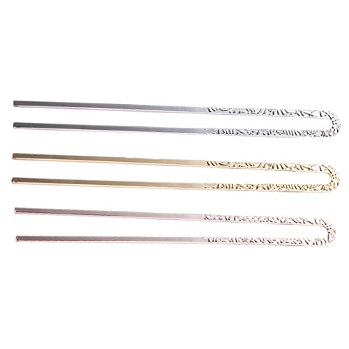 WRITWAA 3 Stück Haarnadeln Für Hochzeitsfrisuren U-förmige Haargabeln Aus Metall Eleganter Haarschmuck Für Frauen Gold Silber Roségold Für Braut Verlobung Festlichkeiten von WRITWAA