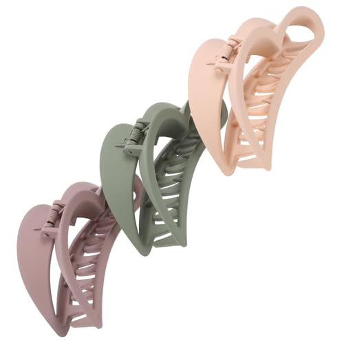 WRITWAA 3stücke Herz-haarklammer Für Frauen Haarklammern Für Langes Haar Rutschfeste Haarklammern Aus Hochwertigem Material Für Hochzeiten Geburtstage Und Täglichen Gebrauch von WRITWAA