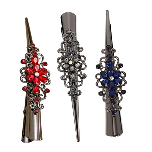 WRITWAA 3stücke Entenschnabelclips Haarstyling-haarklammer Retro Friseur-haarklammer Haarklammern Für Damen Frisuren von WRITWAA