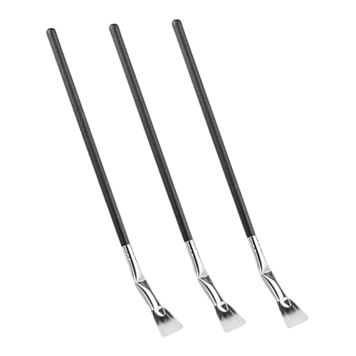WRITWAA 3Stücke Wimpern Pinsel Mascara Fächerbürsten Für Make Up Pinsel Applikatoren Für Präzise Wimpernverlängerung Und Styling von WRITWAA