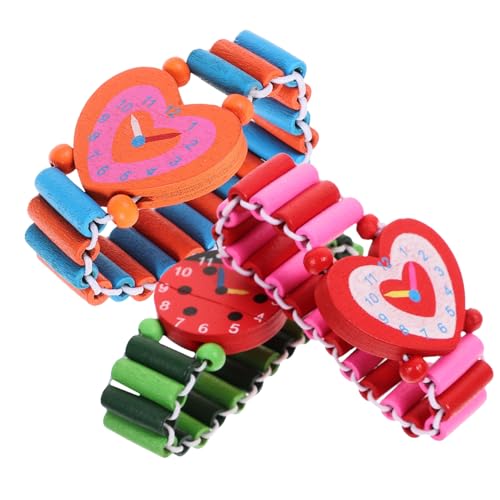 WRITWAA 3er Set Holzspielzeug Armbanduhr Für Cartoon Simulation Uhr Für Jungen Und ädchen Ideales Für Schüler Und Geburtstagsfeiern WRITWAA 3er Set Holzspielzeug Armbanduhr Für Cartoon Simulation Uhr Für Jungen Und ädchen Ideales Für Schüler Und Geburtstagsfeiern von WRITWAA