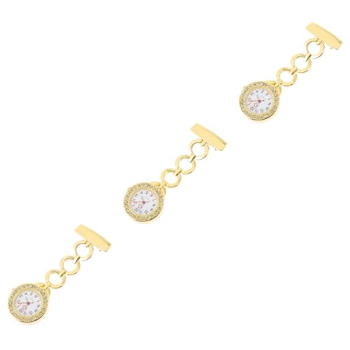 WRITWAA 3st Taschenuhr Ansteckuhren Uhren Für Krankenschwestern Hängende Reversuhr Frau Schaut Zu Uhr Für Damen Zum Anklipsen Frauen Abzeichen Uhr Auf Krankenschwestern Achten Plastik von WRITWAA