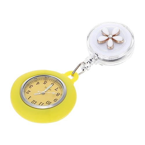 WRITWAA 3st Taschenuhr Pflegezubehör Blumenschwestern Sehen Zu Herren Digitaluhr Arzt Beobachten Bewegung Krankenschwestern Beobachten Boderry-Uhren Für Herren Zinklegierung Yellow von WRITWAA