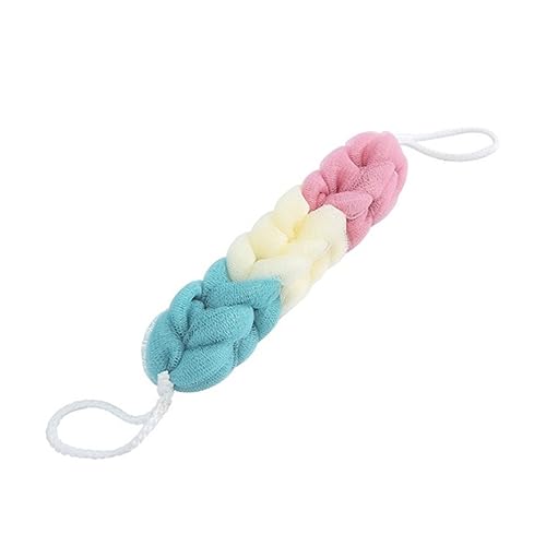 WRITWAA 3stücke Badeschwamm-handtuch Körperpeeling Badewaschtuch Bade-duschwerkzeug Lange Badestreifen Pe-material Lanyard-design Einfach Zu Halten Rückenreinigung Abgestorbene Haut von WRITWAA