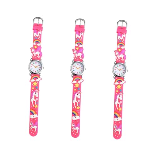 WRITWAA 3stücke Cartoon Kinderuhr Praktische Armbanduhr Für Jungen Und Mädchen Digitale Anzeige Langlebig Und Vielseitig Für Schule Und Freizeit Fördert Das Zeitbewusstsein von WRITWAA