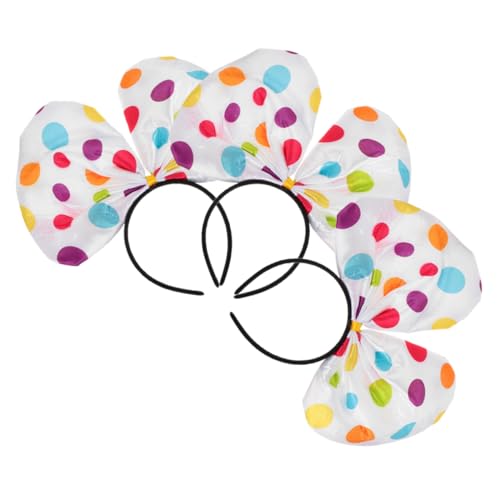 WRITWAA 3stücke Clown Stirnband Mit Bunten Punkten Elastisch Und Angenehm Für Halloween Karneval Partys Cosplay Und Festivalveranstaltungen Geeignet Für Junge Mädchen Und Erwachsene von WRITWAA