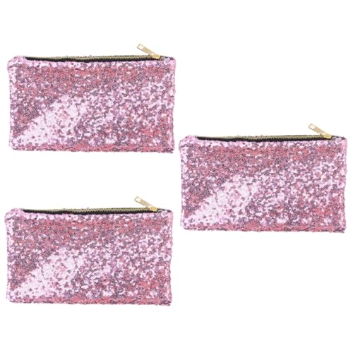 WRITWAA 3stücke Damen Handtasche Aus Pailletten Elegante Clutch Für Abendveranstaltungen Kosmetiktasche Handy Und Münzaufbewahrung Für Partys Und Hochzeiten von WRITWAA