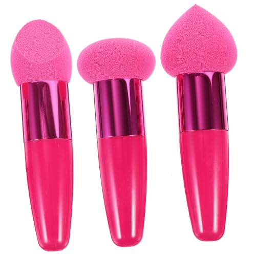 WRITWAA 3stücke Foundation Pinsel Make-up Zubehör Kosmetik Schwämme Applikator Beauty Pinsel Für Frauen Puder Concealer Professional von WRITWAA