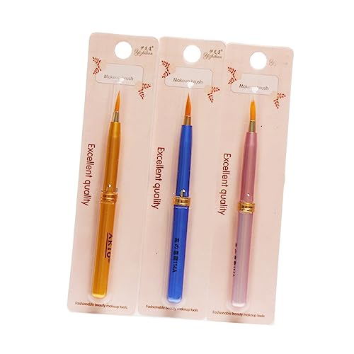 WRITWAA 3stücke Kosmetik Pinselset Mit Liner-pinsel Lippenkonturenstift-bürste Schönheitspinsel Für Make-up Professionelle Kosmetik-tools Für Frauen von WRITWAA