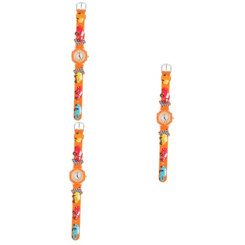 WRITWAA 3stücke Kreative Kinderuhr Wasserdichtes Cartoon-Design Einstellbares Armband Für Jungen Und Mädchen Fördert Das Zeitverständnis Für Schule Und Freizeit von WRITWAA