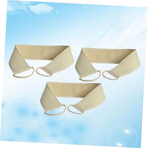WRITWAA 3stücke Luffa Schwamm Bade Und Duschtuch Rückenreibetuch Luffa Massagebürste Doppelseitiger Streifen Kraftvolles Handtuch Für Haut Und Porenreinigung von WRITWAA