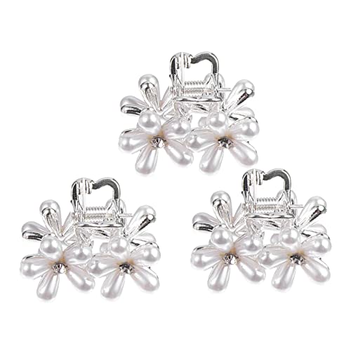 WRITWAA 3stücke Mini Haarspangen Haarklammern Perlen Haar Ornamente Für Mädchen Haarschmuck Mit Blumenclip Für Hochzeit Party Feier von WRITWAA