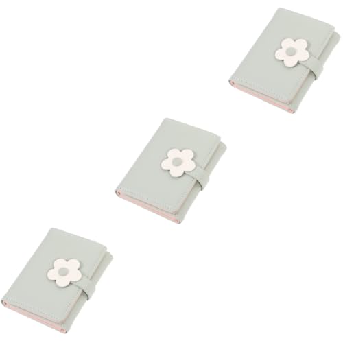 WRITWAA 3stücke Modischer Damen Geldbeutel Aus Pu-Leder Mit Blumen- Kleine Leichte Geldbörse Für Karten Und Bargeld Für Geburtstage Und Valentinstag Multifunktional Und Elegant von WRITWAA