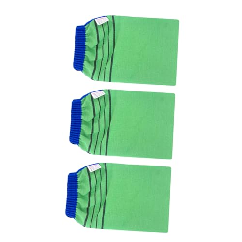 WRITWAA 3stücke Peeling-körperhandtuch Duschhandschuhhandtuch Körperbadetuch Rückenduschhandschuh Handtuch Zum Duschen Baden Schrubben Zurück Handschuhe Körper Schlamm Reinigung von WRITWAA