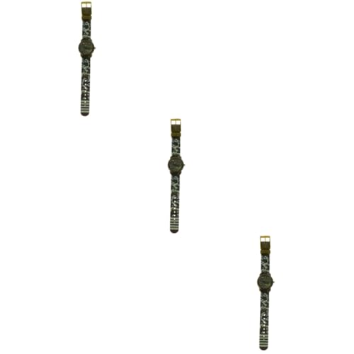 WRITWAA 3stücke Titel Kreative Kinderuhr wasserdichte Armbanduhr Mit Modischem Camouflage-Design Für Jungen Und Mädchen Langlebig Und Präzise Zeitmessung von WRITWAA