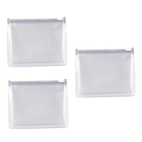 WRITWAA 3stücke Transparente Kosmetiktasche Aus PVC Und Tragbar Kosmetiktasche Zum Aufbewahren Von Kosmetika Und Toilettenartikeln Für Reisen Und Make-up-Organizer Transparente von WRITWAA