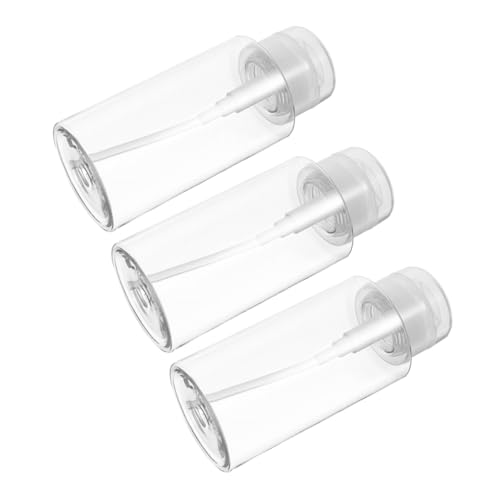 WRITWAA 3stücke Transparente Pet Pumpspender Flaschen Wiederverwendbare Behälter Für Nagellackentferner Make-up Entferner Lotion Für Reisen Und Alltag von WRITWAA