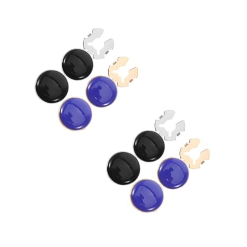 WRITWAA 4 Paare Herren Manschettenknöpfe Klassisch Knopf Accessoires für Hochzeit Business Hemd Anzug Formal Zubehör in Gold Blau und Silber Schwarz von WRITWAA