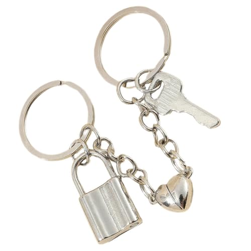 WRITWAA 4paare Magnetische Herz Schlüsselanhänger Aus Zinklegierung Süßes Für Valentinstag Herz Schlüsselbund Für Romantische Anlässe Und Freundschaft von WRITWAA