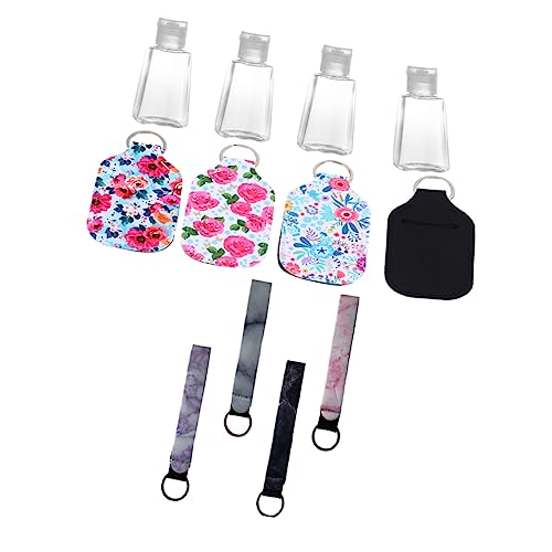 WRITWAA 4 Sätze Teiliges Neopren Schlüsselanhänger mit Nachfüllflaschen Handliche Flasche für Toilettenartikel für Reisen Sport und Schlüsselanhängern und Flaschen WRITWAA 4 Sätze Teiliges Neopren Schlüsselanhänger mit Nachfüllflaschen Handliche Flasche für Toilettenartikel für Reisen Sport und Schlüsselanhängern und Flaschen von WRITWAA