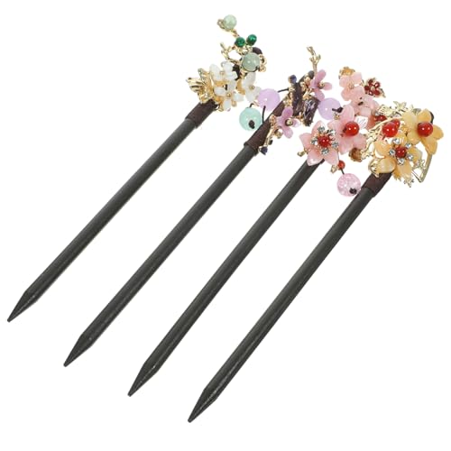 WRITWAA 4 Stck. antike Haarnadel Stifte Mädchen Haarzubehör Form Haarzubehör für Mädchen haarschmuck Haarstäbe für Frauen Haarnadel im chinesischen Stil Haarstock für Frauen Metall von WRITWAA