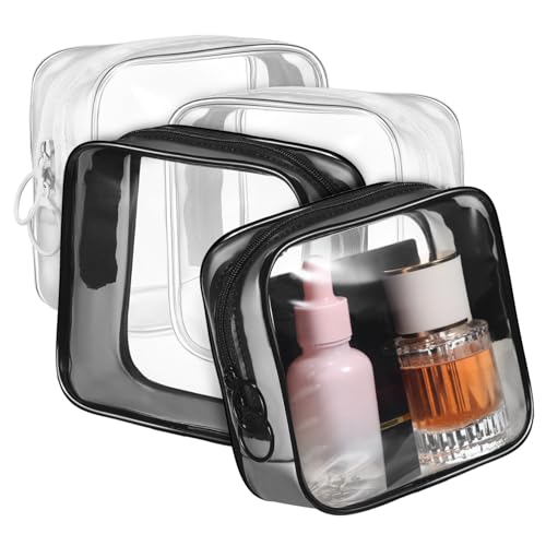 WRITWAA 4 Stück Aufbewahrungstasche Klare Make-up-Taschen mit Reißverschluss Reisen Veranstalter Kosmetiktasche Make -upstorage -Taschen mit Reißverschluss Make-up-Organizer-Tasche PVC WRITWAA 4 Stück Aufbewahrungstasche Klare Make-up-Taschen mit Reißverschluss Reisen Veranstalter Kosmetiktasche Make -upstorage -Taschen mit Reißverschluss Make-up-Organizer-Tasche PVC von WRITWAA