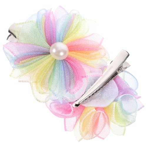 WRITWAA 4stücke Haarspangen Für Mädchen Bunte Blumen-haarclips Haarzubehör Für Junge Mädchen Für Geburtstagsfeiern Und Cosplay Stilvolle Haarschmuck Für Von Jahren von WRITWAA